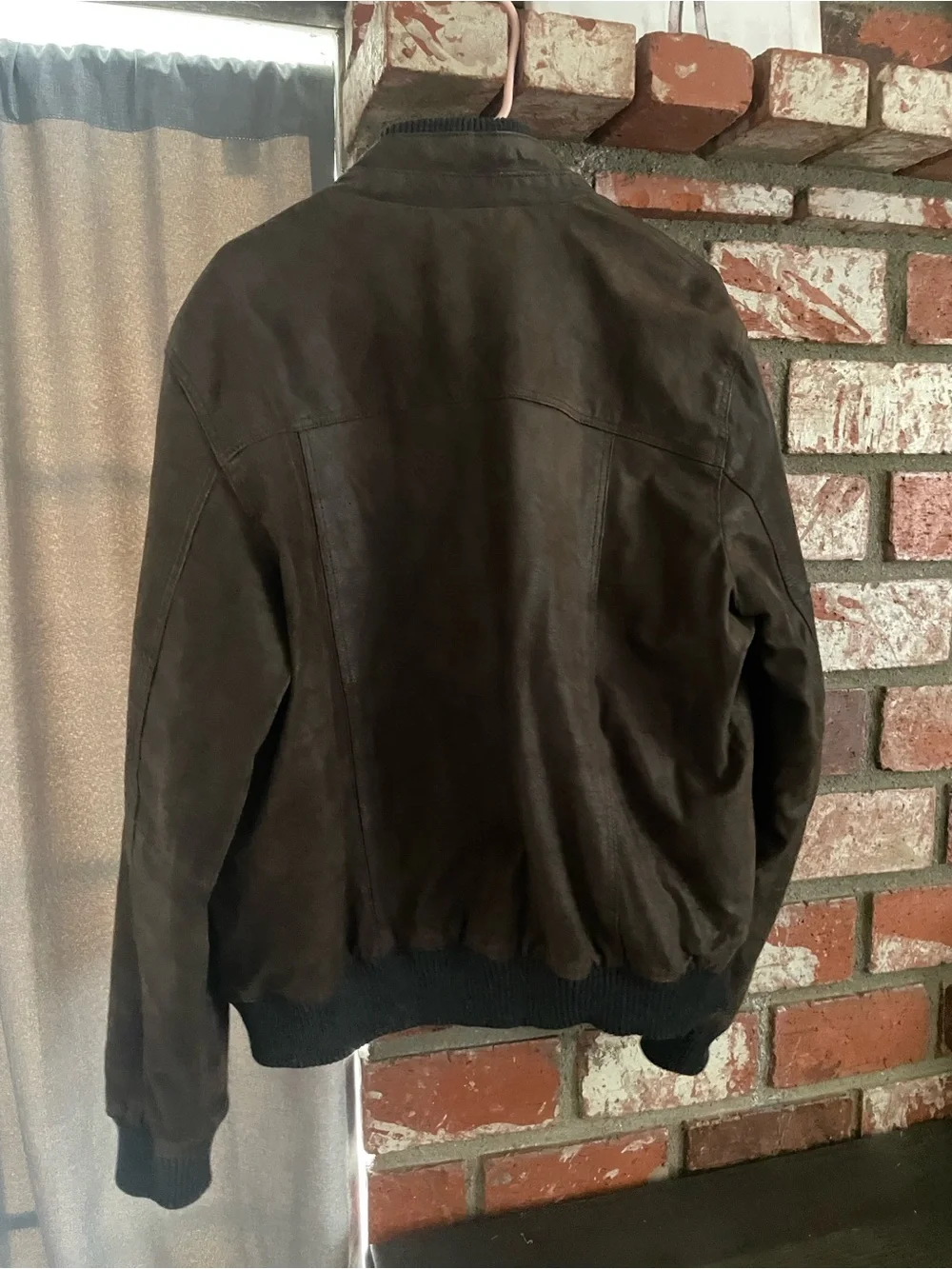 Levi's Dark Brown Leather Bomber Jacket